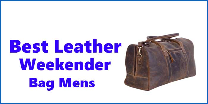 Leather Weekender Bag Mens